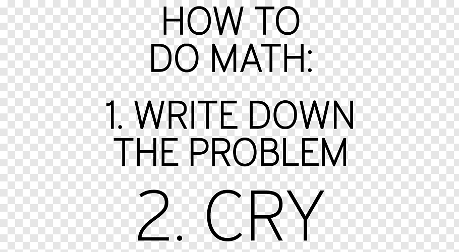 Maths cry